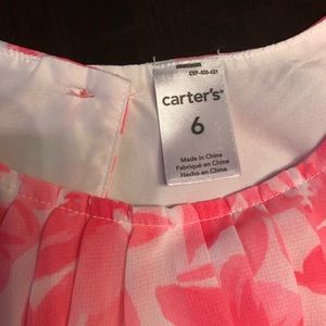 Little girls pink flower dress